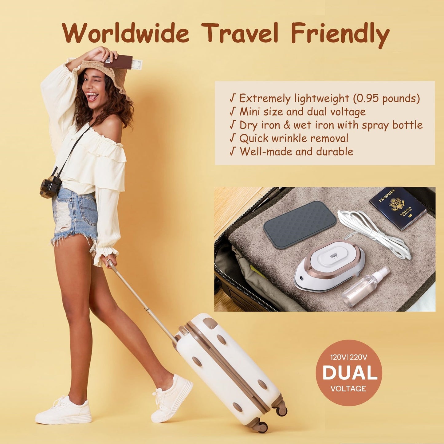 NorthInnTech® Newbealer Travel Iron